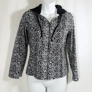 Liz Claiborne Sweatshirt Hoodie Jacket Zip Hooded